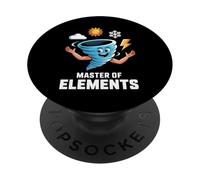 Diseño de Dibujos Animados Master of Elements PopSockets PopGrip Adhesivo