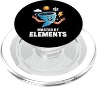 Diseño de Dibujos Animados Master of Elements PopSockets PopGrip para MagSafe
