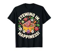 Diseño de Dibujos Animados Stewing in Happiness Camiseta