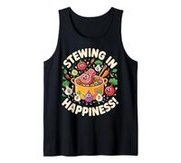 Diseño de Dibujos Animados Stewing in Happiness Camiseta sin Mangas