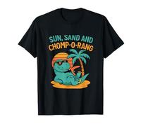Diseño de Dinosaurios de Sol, Arena y Playa de Chomp-o-Rang Camiseta