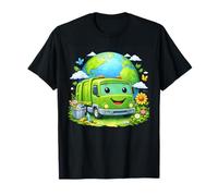 Diseño de Dumpy The Garbage Truck para niños con el Día de la Tierra y el Cuidado del Planeta Camiseta
