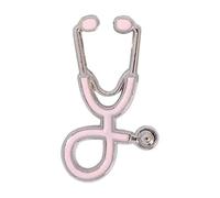 Diseño de ECG médico: broche de estetoscopio para médicos y enfermeras, Normal, Metal no precioso