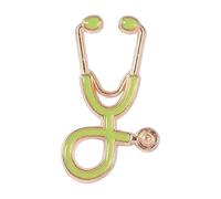 Diseño de ECG médico: broche de estetoscopio para médicos y enfermeras, Normal, Metal no precioso