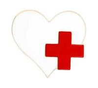 Diseño de ECG médico: broche de estetoscopio para médicos y enfermeras, Normal, Metal no precioso