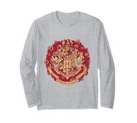 Diseño de Emblema de Hogwarts de Feliz Navidad Manga Larga