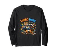 Diseño de energía Animal Fast Tiger Power Sprint Manga Larga