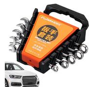 Diseño de engranajes de llave de trinquete, construcción de alta calidad, herramientas de precisión | Cuero métrico, tamaños combinados con organizador de almacenamiento, carcasa duradera para taller