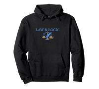 Diseño de Escalas de Justicia y lógica Sudadera con Capucha