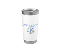Diseño de escalas de justicia y lógica Vaso térmico de acero inoxidable de doble pared