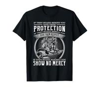 Diseño de Escudo de Respeto de Guerrero nórdico con Cita de Lealtad vikinga Camiseta