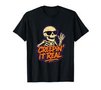 Diseño de Esqueleto Cool - Creepin’ It Real Camiseta