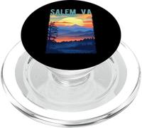 Diseño de Estilo de Puesta de Sol escénica de montaña de Salem, Virginia PopSockets PopGrip para MagSafe