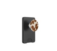 Diseño de Estilo Rancho Occidental de Vaca marrón Blanco PopSockets PopWallet para MagSafe