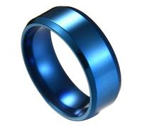 Diseño de estilo: un anillo para hombre con un diseño simple de color sólido sin decoración adicional. Brillo bien pulido para añadir más diseño. Material: Hecho de acero de Titan