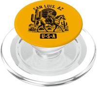 Diseño de Estilo Vintage de Cowboy Horse de San Luis, Arizona, EE. UU. PopSockets PopGrip para MagSafe