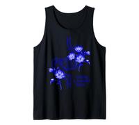 Diseño de estómago Floral Azul - Construyendo un Futuro Hermoso Camiseta sin Mangas