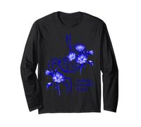 Diseño de estómago Floral Azul - Construyendo un Futuro Hermoso Manga Larga