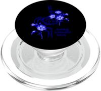 Diseño de estómago Floral Azul - Construyendo un Futuro Hermoso PopSockets PopGrip para MagSafe
