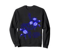 Diseño de estómago Floral Azul - Construyendo un Futuro Hermoso Sudadera