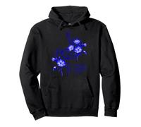 Diseño de estómago Floral Azul - Construyendo un Futuro Hermoso Sudadera con Capucha