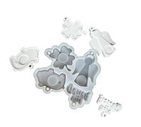 Diseño de estrella de corazón angelical de silicona resistente, ideal para jaboneras, manualidades, silicona angélica