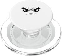 Diseño de expresión de Cara Enojada Día frustrado de Cara gruñona PopSockets PopGrip para MagSafe