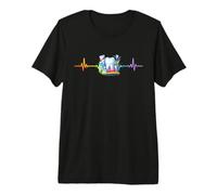 Diseño de Farmacia Asistente Dental Higienista Latido del corazón Camiseta Premium