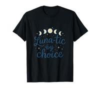 Diseño de Fase Lunar de Luna-Tic by Choice con Forma de Bruja Lunar Camiseta