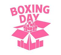 Diseño de feliz día de San Esteban Calcomanías de pared de papel adhesivo 54.6x61cm Incluye kit de película de transferencia Rosa