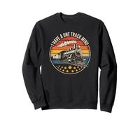 Diseño de ferrocarril vintage divertido para amantes de los trenes de One Track Mind Sudadera