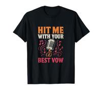 Diseño de Fiesta de Bodas Hit Me with Your Best Vow Camiseta
