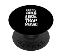Diseño de fiesta de música trap de chicas guapas como la música trap PopSockets PopGrip Adhesivo