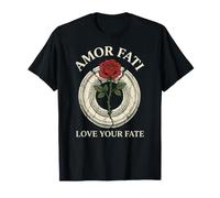 Diseño de filosofía Antigua Love Your Fate Rose Camiseta