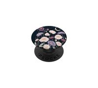 Diseño de Flor de Luna Creciente de Amapola PopSockets PopGrip Adhesivo