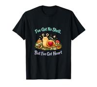 Diseño de Frase «Slug Life No Shell But Heart» de Cottagecore Camiseta