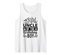 Diseño de Fuegos Artificiales del tío del cumpleaños Camiseta sin Mangas