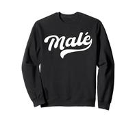 Diseño de fuentes masculinas Maldivas Souvenir Islas Maldivas Capital Sudadera