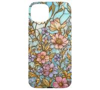Diseño de Funda para Teléfono de Vitraux Florales Carcasa para iPhone 15 Plus