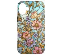 Diseño de Funda para Teléfono de Vitraux Florales Carcasa para iPhone 16 Plus