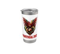 Diseño de ganador de la celebración de fútbol mundial de Estados Unidos Portugal 26 Vaso térmico de acero inoxidable de doble pared