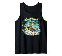 Diseño de Gato de teoría del Caos - Gato científico Nerd Camiseta sin Mangas