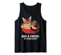 Diseño de gato Mac & Cheese Camiseta sin Mangas