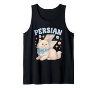 Diseño de Gato Persa Y2K con Arco y Rayo Camiseta sin Mangas
