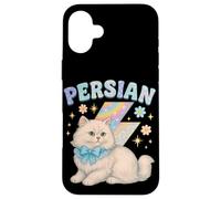 Diseño de Gato Persa Y2K con Arco y Rayo Carcasa para iPhone 16 Plus