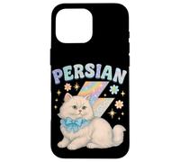 Diseño de Gato Persa Y2K con Arco y Rayo Carcasa para iPhone 16 Pro MAX