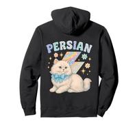 Diseño de Gato Persa Y2K con Arco y Rayo Sudadera con Capucha