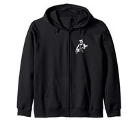 Diseño de Gato Tocando bajo y usando Gafas de Sol Sudadera con Capucha
