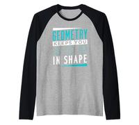 Diseño de geometría para profesor de matemáticas Camiseta Manga Raglan