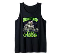 Diseño de Gimnasio de motivación de Entrenamiento para delincuentes Flex registrado Camiseta sin Mangas